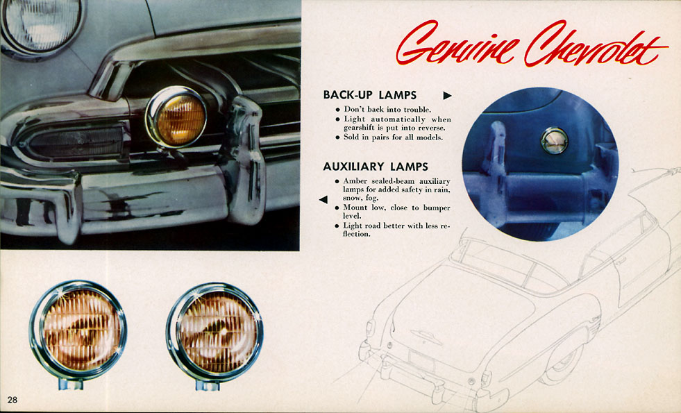 1952 Chevrolet Accessories Booklet Page 20